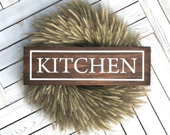 Kitchen Wood Sign, Kitchen Wall Decor, Rustic Wood Sign, Farmhouse Decor, Housewarming Gift, Kitchen Decor, Wedding Gift, Mother's Day Gift