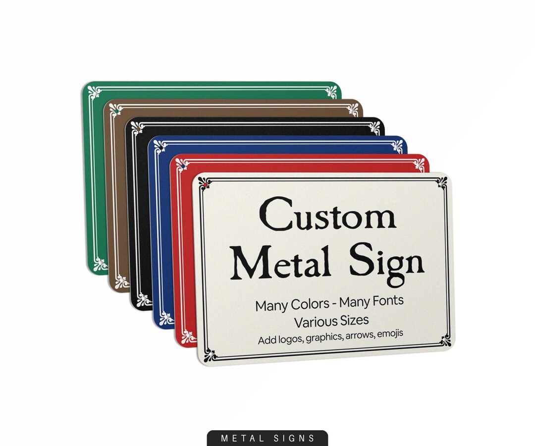 Custom Sign for Wall, Personalized Signs, Many Fonts and Colors ...