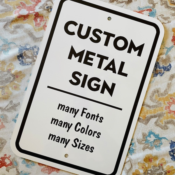 Aluminum Sign, Custom Sign, Custom Metal Sign, Personalized Sign, Man Cave Sign, Parking Sign, Outdoor Sign, Business Sign, Warning Sign