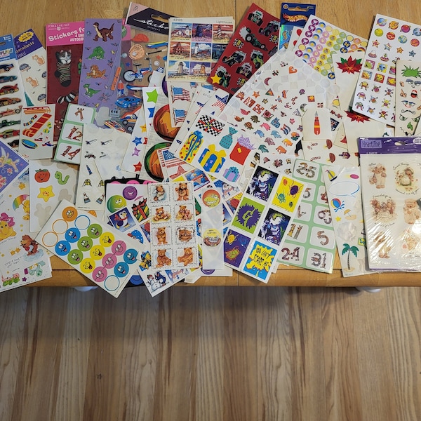 Huge lot of Vintage stickers