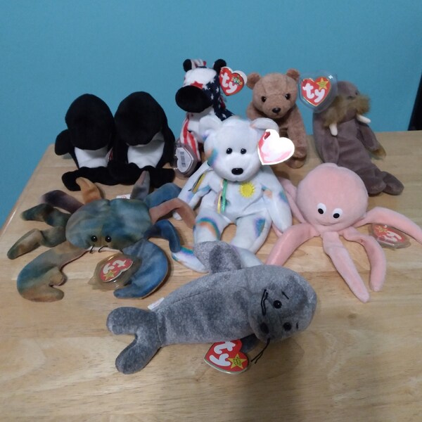 Vintage TY Beanie Babies with tags