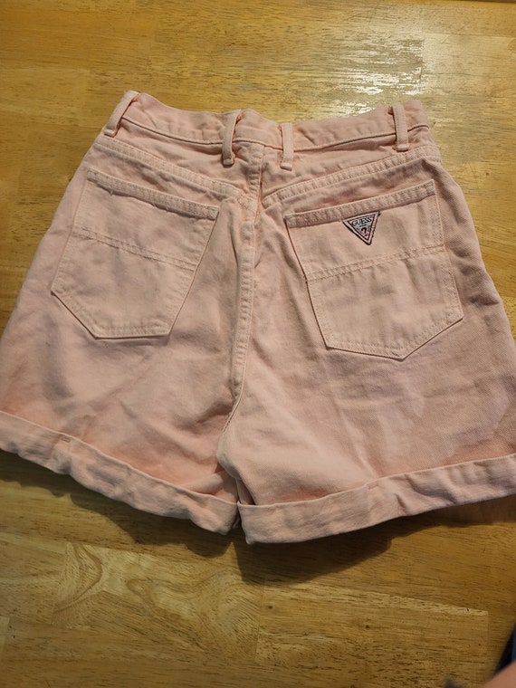 Vintage Guess Jeans Women's Shorts peach 28 inch … - image 3