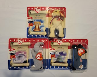 McDonald's Complete American Trio Teenie Beanie Babies