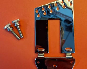 12-string trapeze tailpiece reinforced bracket for Rickenbacker + 2 Strap bolts