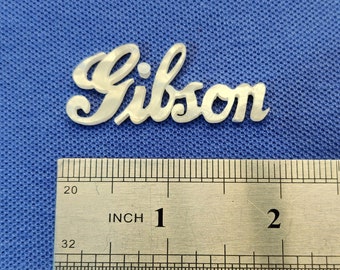 2 pcs Gibson vintage italic style MOP mother of pearl pearloid inlay logo for headstock