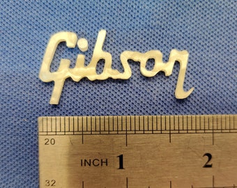 2 pcs Gibson 70's / 80's style MOP mother of pearl pearloid inlay logo for headstock