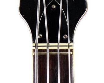 Plastic black and white nut for Hofner all models violin and club bass