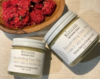 Sea Berry + Maracuja face whip, rejuvenating face butter, deeply nourishing hydrating moisturizer for radiant skin, dry and maturing skin