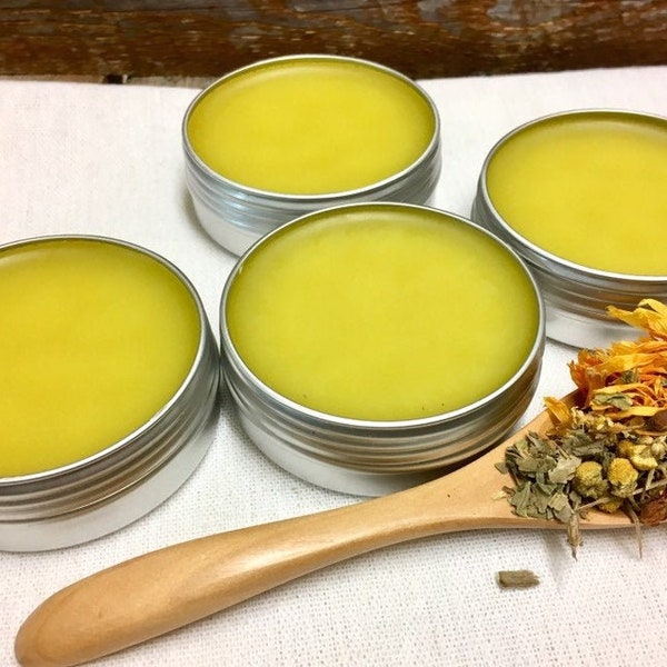 Organic Calendula Balm, All Purpose Healing Salve, Soothing Calendula Balm, Herbal Salve, Gentle Baby balm