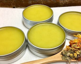 Organic Calendula Balm, All Purpose Healing Salve, Soothing Calendula Balm, Herbal Salve, Gentle Baby balm