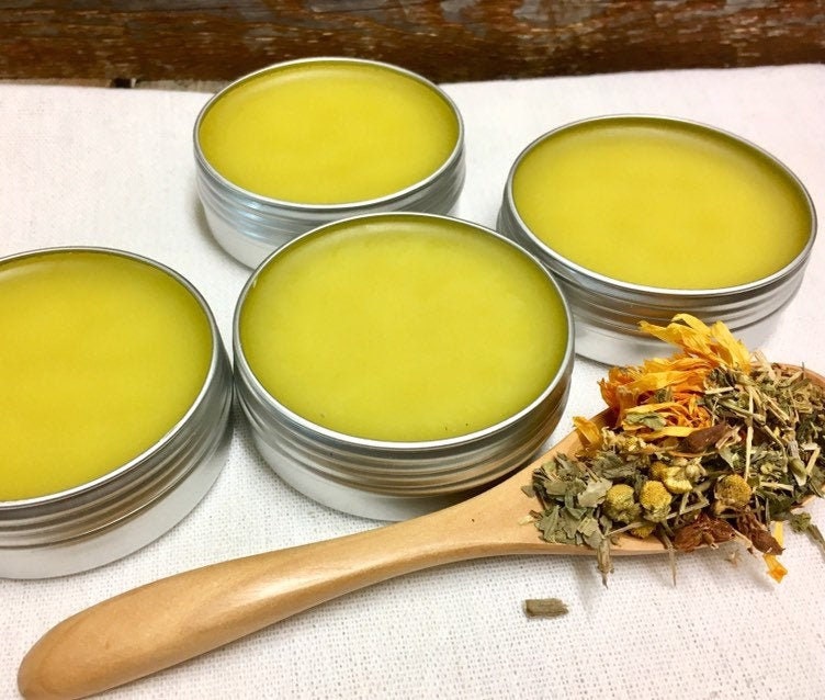 Organic Calendula Balm, All Purpose Healing Salve, Soothing Calendula Balm, Herbal Salve, Gentle Baby balm