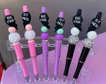 BFF Pen Set| Beaded Pen| Silicone Beads| BFF | Friends | Unique Gifts | BFF Focal