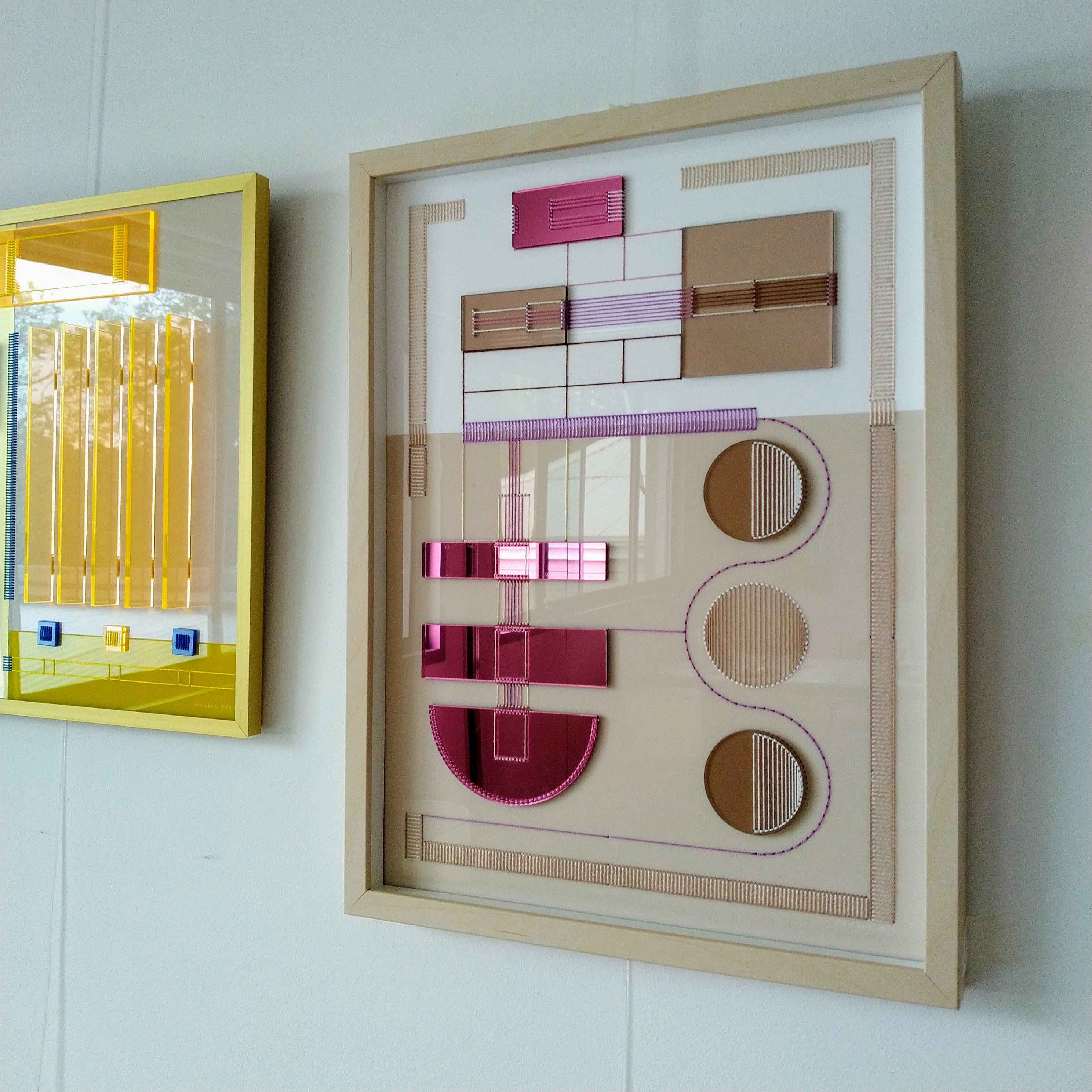 geometric artwork - assemblage in plexiglas