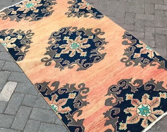 Oushak Rug,Vintage Oushak Rug,Vintage Area Rug,Vintage Carpet Rug,Home Decor Rug,Decorative Rug,Handmade Carpet,6'5 x 3'5 Feet,196 x 106 cm,