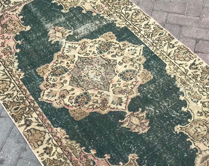 Home Decor Rug,Vintage Rug,Turkish Rug,Oushak Rug,Hand made Rug,Decorative Rug,Bohemian Rug,Anatolian Rug,Floor Rug,Area Rug,Farm House Rug,