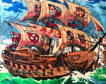 pirate ship tapestry