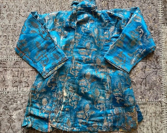 Ottoman Floral Silk Cepken | Vintage Elmasiye Jacket Dress | Antique Women’s Collection Piece