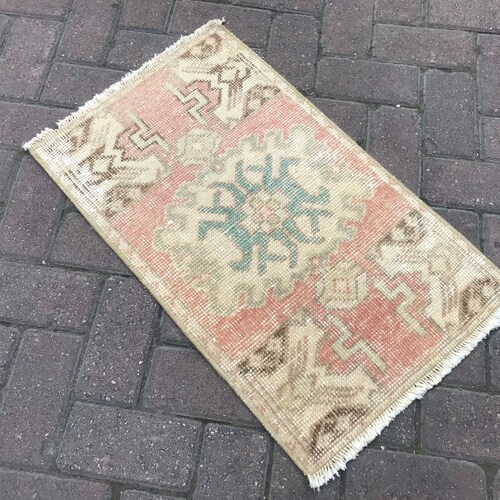 Oushak Small Rug, Vintage Small Rug, Door Mat Rug, Boho sales Small Rug, Hand made Small Rug, Area Small Rug, Azteck Small Rug, Bath Mat Rug,
