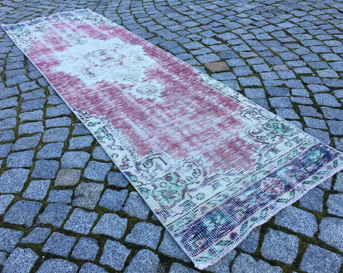 Pretty Home Decor Rug,Vintage Runner Rug,Oushak Runner Rug,Area Rug,Floor Rug,Entry Way Rug,Bed Room Rug,Kitchen Runner Rug,Laundry Mat Rug,