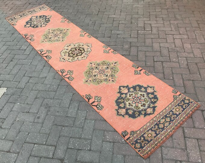 Oushak Runner Rug, Vintage Runner Rug ,Area Runner Rug, Entry Way Runner Rug, Home Decor Rug, Floor Runner Rug, Boho Runner Rug, Vintage Rug