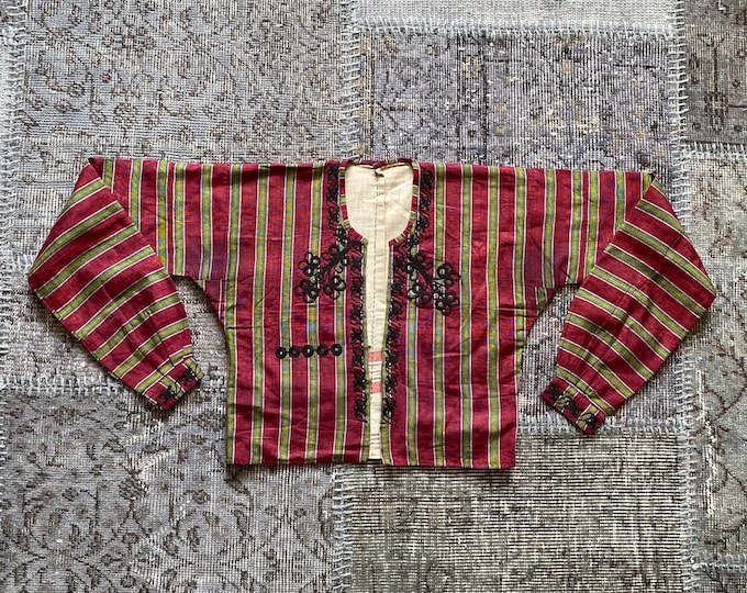 Antique Ottoman Women’s Cepken | Traditional Turkish Dress | Vintage Collectible Textile Jacket