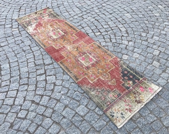 Vintage Runner Rug, Oushak Runner Rug, Floor Runner Rug, Entry Way Runner Rug, Boho Runner Rug, Bohamian Runner Rug, Azteck Runner Rug,