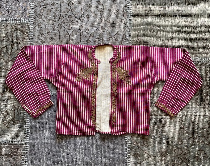 Antique Ottoman Women’s Cepken | Traditional Turkish Dress | Vintage Collectible Textile Jacket