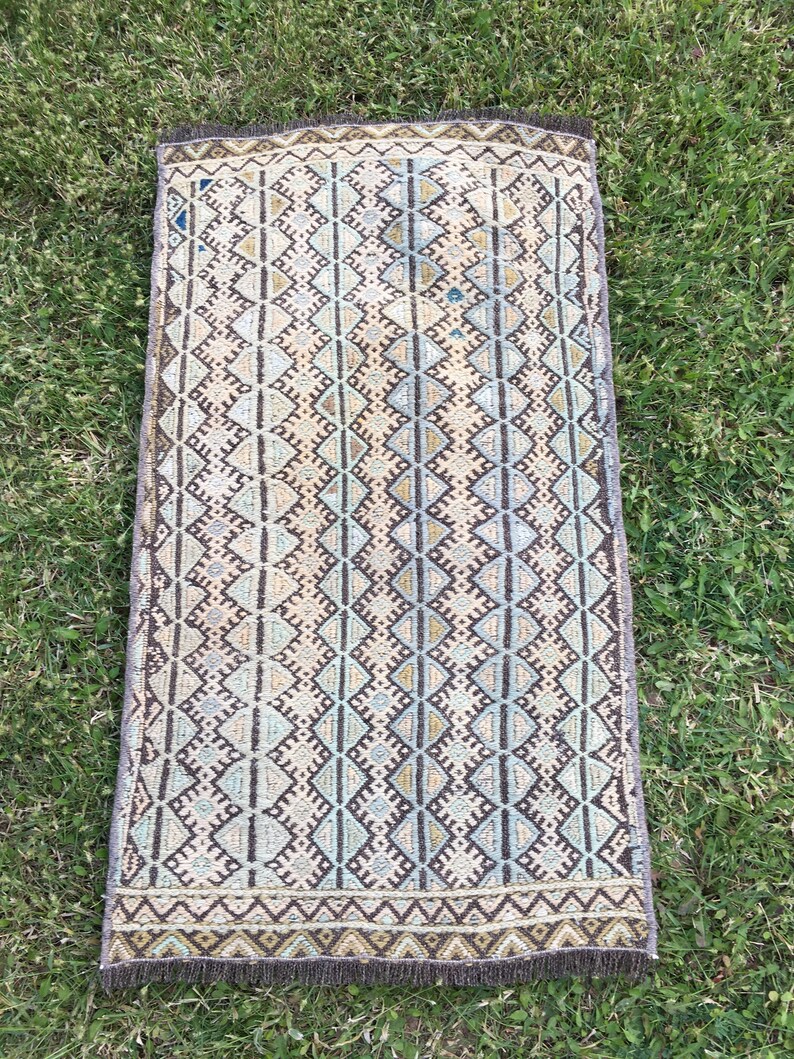 Vintage Small Rug, Turkish Small Rug, Small Kilim Rug, Oushak Small Rug, Boho Small Rug, Azteck Small Rug, Bohamian Small shops Rug, Door Mat Rug,
