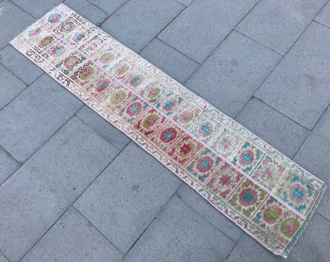 5'48 x 1'25 Feet,167 x 38 cm,Oushak Runner Rug,Vintage Runner Rug,Boho Runner Rug,Turkish Runner Rug,Floor Runner Rug,Bohemian Runner Rug,