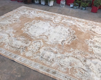 Vintage Large Rug, Oushak Large Rug, Turkish Large Rug, Vintage Rug, Boho Large Rug, Floor Large Rug, Azteck Large Rug, Bohamian Large Rug,