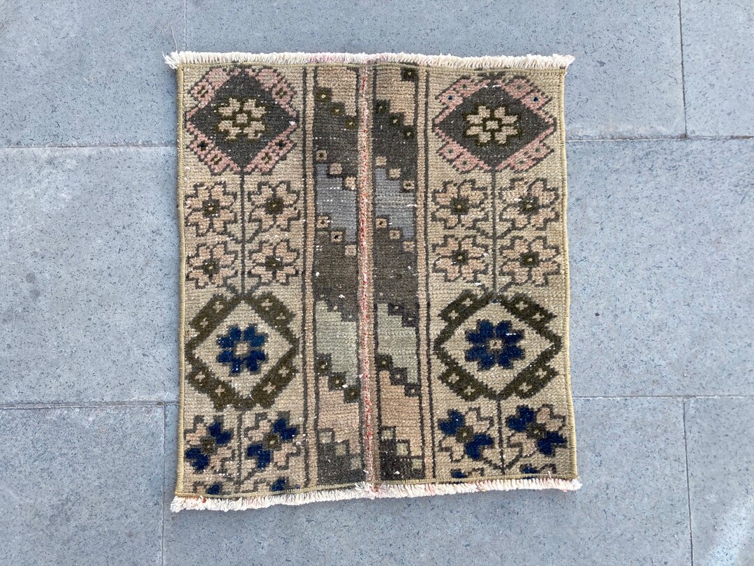 Pretty Door Mat Rug,hand Made Door Mat Rug,entryway Small Rug,turkish