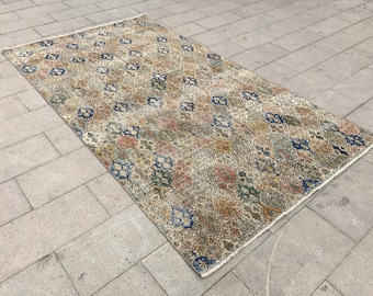 Area Rug,Vintage Rug,Hand made Rug,Turkish Rug,Home Decor Rug,Oriental Rug,Tribal Rug,Oushak Rug,9'3 x 2'0"Feet,285 x 161 cm,Vintage Rug,