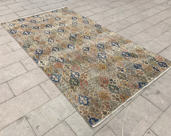 Area Rug,Vintage Rug,Hand made Rug,Turkish Rug,Home Decor Rug,Oriental Rug,Tribal Rug,Oushak Rug,9'3 x 2'0"Feet,285 x 161 cm,Vintage Rug,