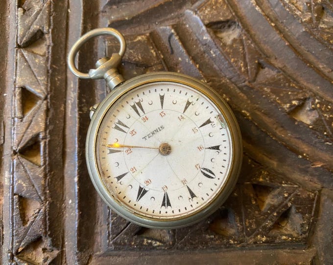 Antique Pocket Watch for Parts or Restoration - Early 20th Century Non-Working Watch - Steampunk Altered Art Supply -Industrial Rustic Decor