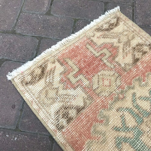 Oushak Small Rug, Vintage Small Rug, Door Mat Rug, Boho sales Small Rug, Hand made Small Rug, Area Small Rug, Azteck Small Rug, Bath Mat Rug,