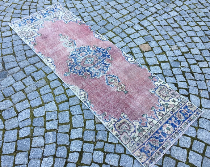 Vintage Rug,Oushak Runner Rug,Bohamian Runner Rug,Farm House Rug,Boho Runner Rug,Turkish Runner Rug,Bed room Rug,Living Room Rug,Area Rug,