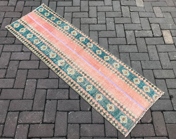 5'45 x 1'8 Feet, 166 x 55 cm, Vintage Runner Rug, Turkish Runner Rug, Oushak Runner Rug, Azteck Runner Rug, Floor Runner Rug,Area Runner Rug