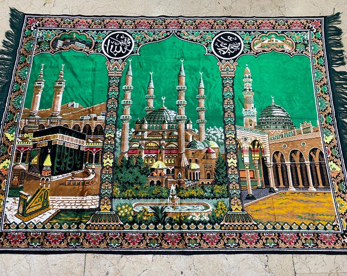 Vintage Wall decor Rug,Wall Decor Tapestry Rug,Turkish Tapestry Rug,Holly Picture Tapestry Rug,Oushak Rug,Vintage Rug,Bomemian Rug,Area Rug,