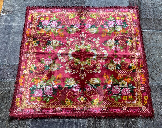 vintage floral tablecloth, wall tapestry, turkish traditional tablecloth, vintage tablecloth, turkish tablecloth