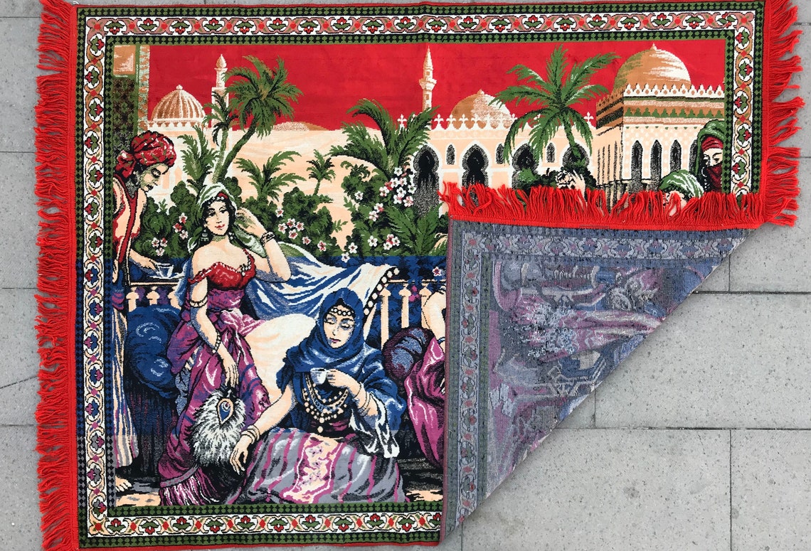 Turkish Tapestrypretty Wall Decor Rugvintage Home Decor Etsy