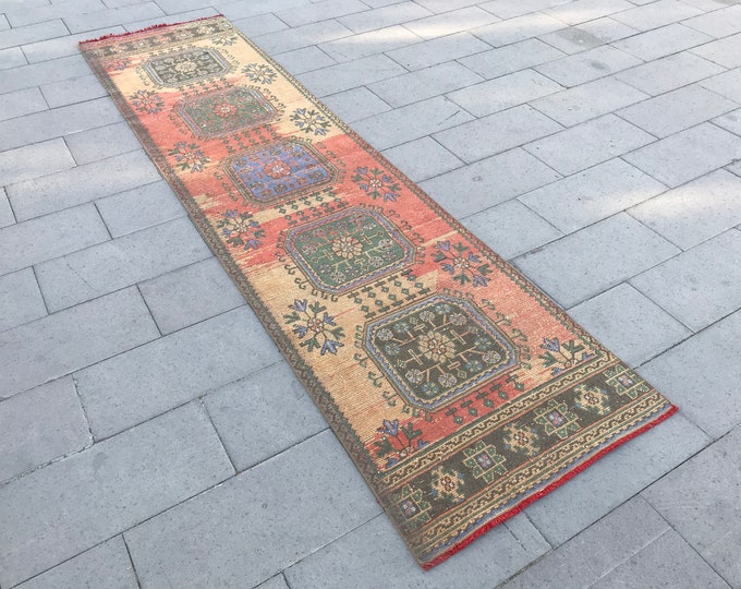 Vintage Runner Rug, Oushak Runner Rug, Homedecor Runner Rug, Turkish Rug Runner, Handmade Runner Rug, Carpet Rugs, Floor Runner Rugs, Runner