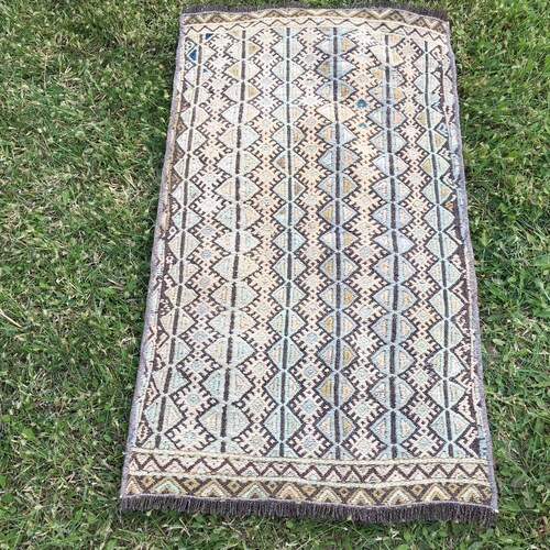 Vintage Small Rug, Turkish Small Rug, Small Kilim Rug, Oushak Small Rug, Boho Small Rug, Azteck Small Rug, Bohamian Small shops Rug, Door Mat Rug,