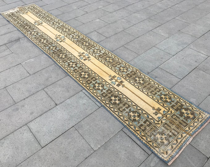 Vintage Runner Rug,Oushak Runner Rug,Boho Runner Rug,Bohemian Runner Rug,Vintage Rug,Oushak Rug,Area Rug,Floor Rug,Throw Rug,Farm House Rug,