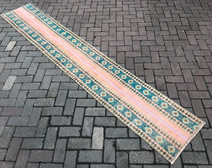 9'9'97 x 1'71 Feet, Floor Runner Rug, Entry Way Runner Rug, Turkish Runner Rug, Oushak Runner Rug, Bohamian Runner Rug, Boho Runner Rug,