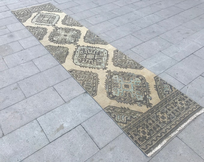11'42 x 2'62 Feet,348 x 80 Cm,Bohemian Runner Rug,Oushak Runner Rug,Area Rug,Home Decor Rug,Turkish Runner Rug,Vintage Runner Rug,Floor Rug,