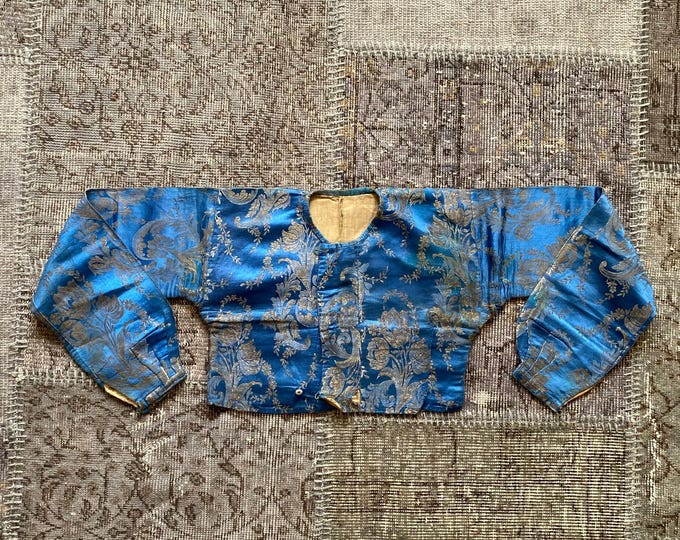 Ottoman Floral Silk Cepken | Vintage Elmasiye Jacket Dress | Antique Women’s Collection Piece