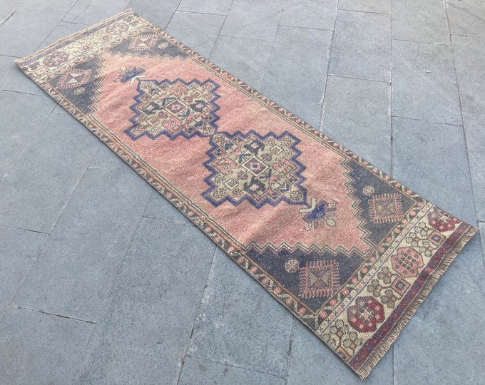 Bedroom Runner Rug,Vintage Runner Rug,Turkish Runner Rug,Kitchen Runner Rug,Entryway Runner Rug,Oushak Runner Rug,Floor Runner Rug, Area Rug