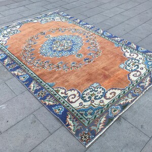 Vintage Area Rug,Oushak Hand made Rug,Home decor Rug,Turkish Handmade Rug,Home decor Floor Rug, Area Rug,Vintage Rug,Boho Rug,Bohemian Rug,