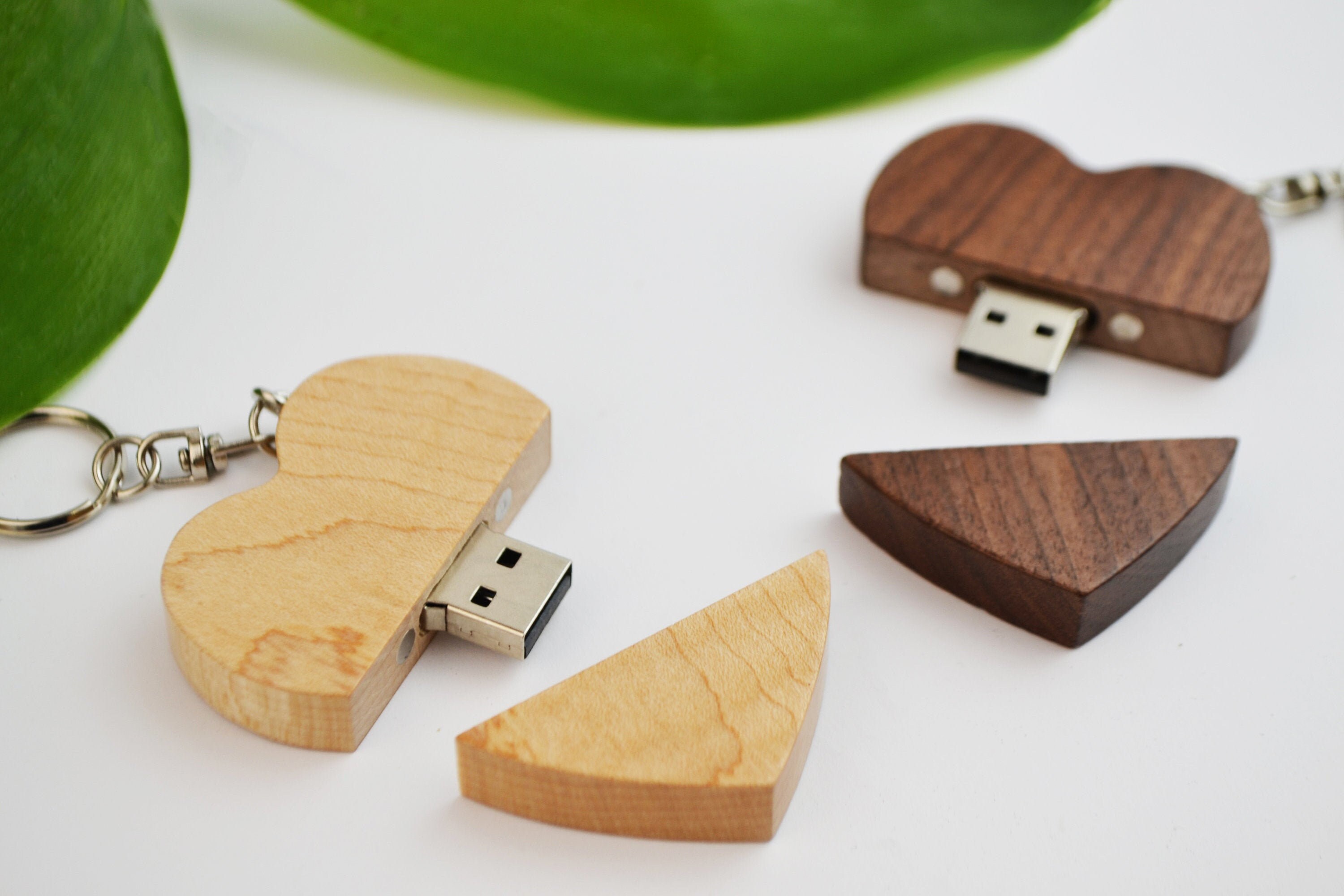 Engraved flash drive Wooden USB stick Personalised Wood USB Etsy