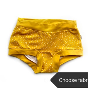Organic Womens Underwear, Choose Your Print, Low or High Rise Knickers,  Colourful Womens Pants, Funky Womens Undies, Comfy Briefs. 
